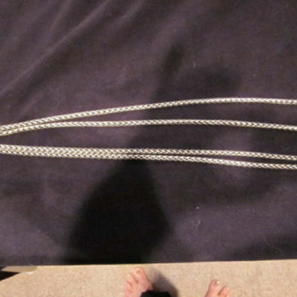 P Sandig Silver Nickel Chain Belt